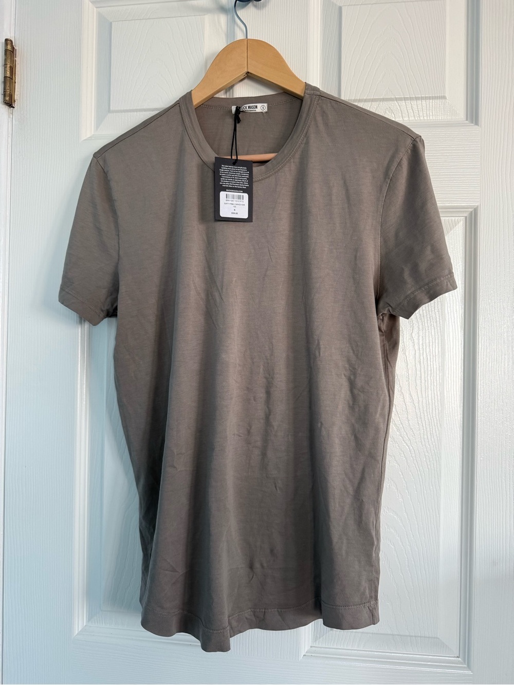 Buck Mason EARTH PIMA CURVED HEM TEE Shirt Small S NWT